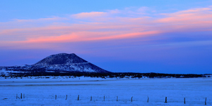 Capulin Volcano, winter