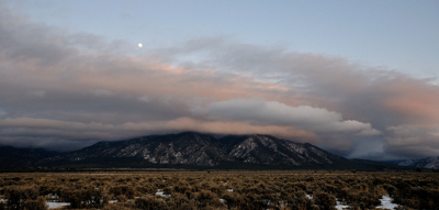 Taos Mountain moonrise