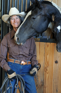 Linda Jackson, Western Horseman, by Tim Keller