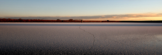 Weatherly Lake, frozen