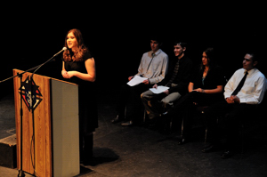 Marisa McCarty, Oratorical Contest, Shuler Theater
