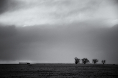 High Plains - truck at evening by Tim Keller