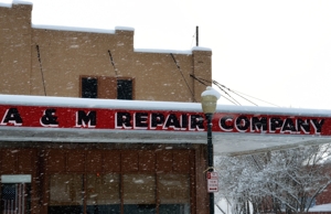 A&M Repair Company in snow
