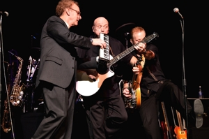 New Odyssey, aka Three Guys Thirty Instruments, at Shuler Theater, Raton NM