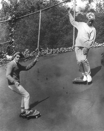 Wendy and Danny Bearer, Hobie Skateboard Team, Pacific Palisades