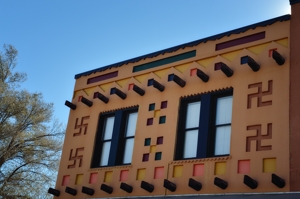 Shaffer Hotel detail, Mountainair, New Mexico