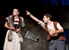 Bussy Gower and Mike Danovich in "Into the Woods," Shuler Theater 2015