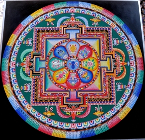 sand mandala, photo by Tim Keller