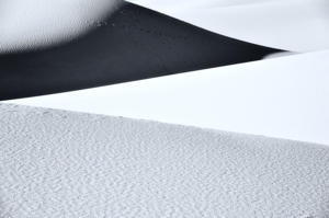 White Sands National Monument by Tim Keller, B&W lines