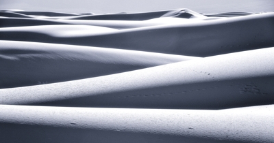 White Sands National Monument by Tim Keller, B&W lines