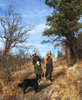 Helen Boyce and Christina Boyce, mother-daughter hike, Sugarite Canyon
