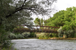 Berg Park, Farmington, bridge over the Animas River