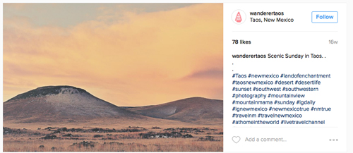 Wanderer Taos - Instagram with Tim Keller Photography image