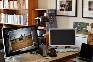 Tim Keller's office studio, Raton NM