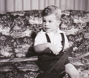 Terry R. Keller, guitarist at age 2