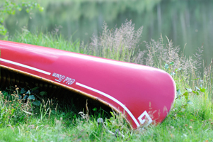 1905 Old Town canoe in Red River, New Mexico