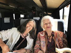 Elizabeth West and Helen Boyce enjoy the ride on Amtrak's Southwest Chief from Santa Fe (Lamy) to Trinidad, Colorado