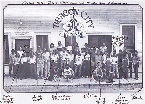 Beacon City Band - album back cover photo, 1981