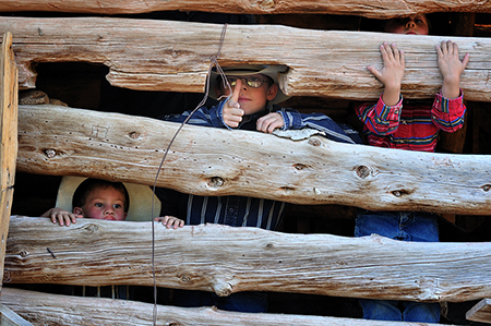 Boys at play, Brown Ranch, Folsom NM