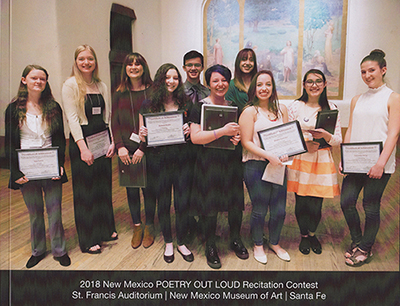 NM Poetry Out Loud 2018 book