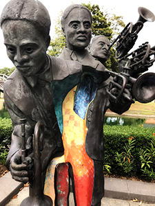 Jazz sculpture, Armstrong Park, NOLA
