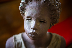 Slave girl sculpture at Whitney Plantation, Louisiana