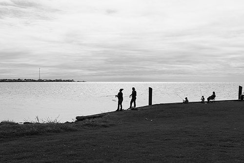 Louisiana gulf coast fisherman, Cypremort Point, Vermillion Bay