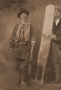 Billy the Kid tintype with reflector, Fort Sumner, NM