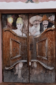 Painted doors on Mesilla Plaza