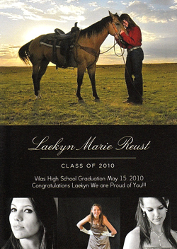 Laekyn Reust Graduation Announcement