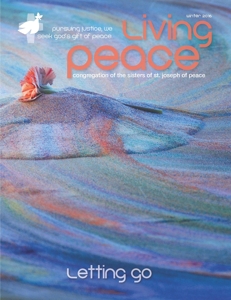 Living Peace magazine cover, photo by Tim Keller