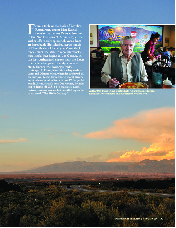 Max Evans - New Mexico Magazine