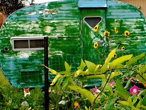 camper trailer named Green Apple, Des Moines, New Mexico